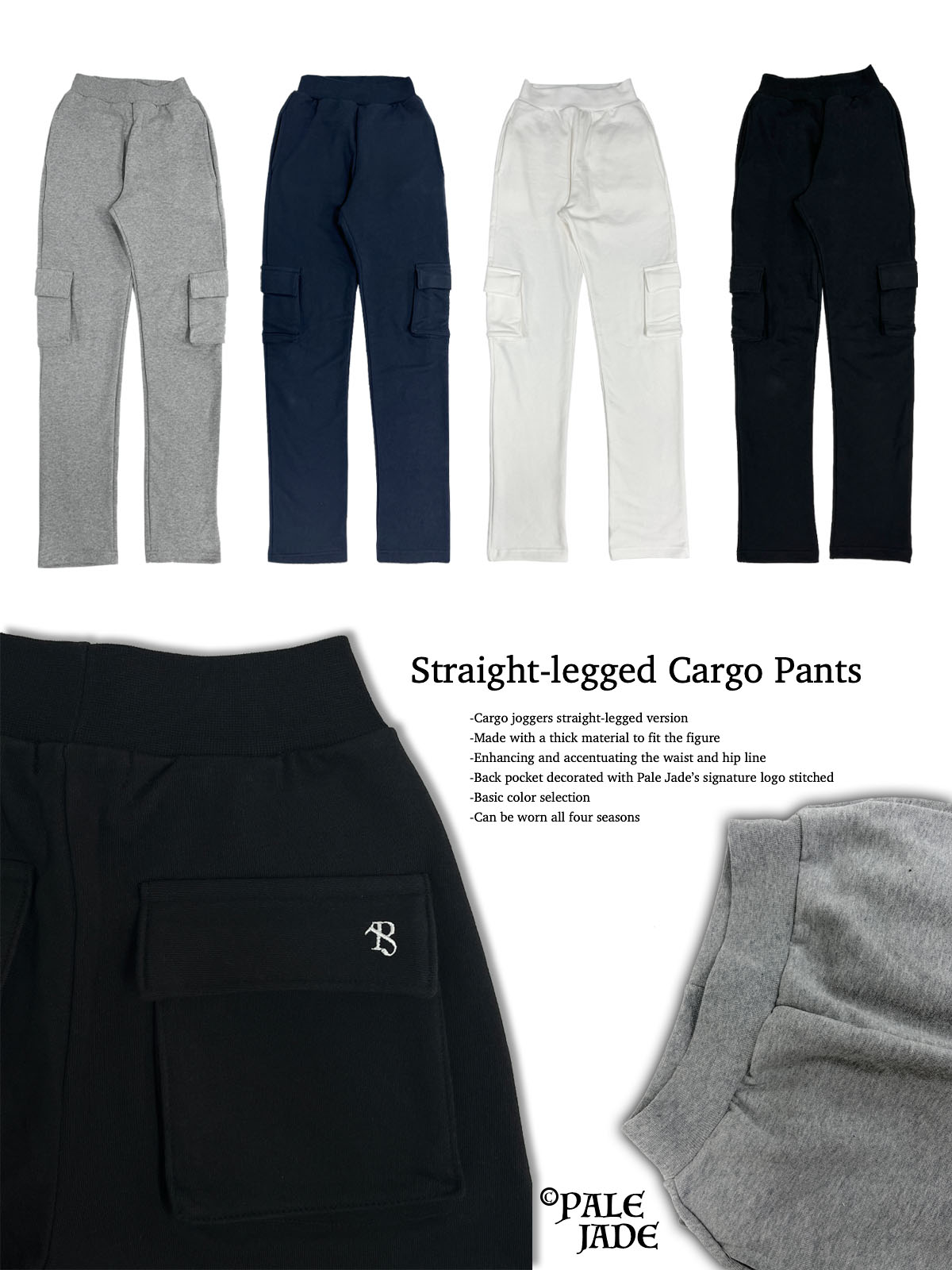 Straight-legged Cargo Pants